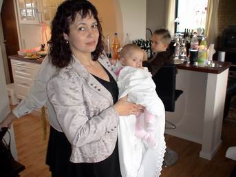 10.12.2006 - Barnedåben blev holdt hjemme hos mig selv.